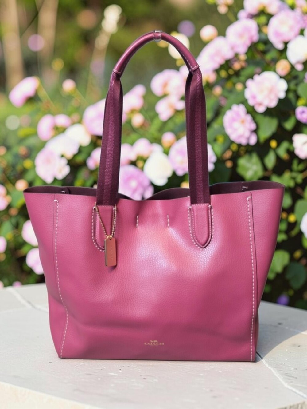 Coach Mauve/Rose Pink Derby Tote Bag - Like New